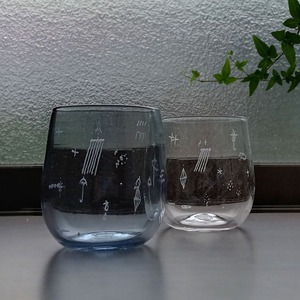 グラス “雨模様” ワタナベサラ