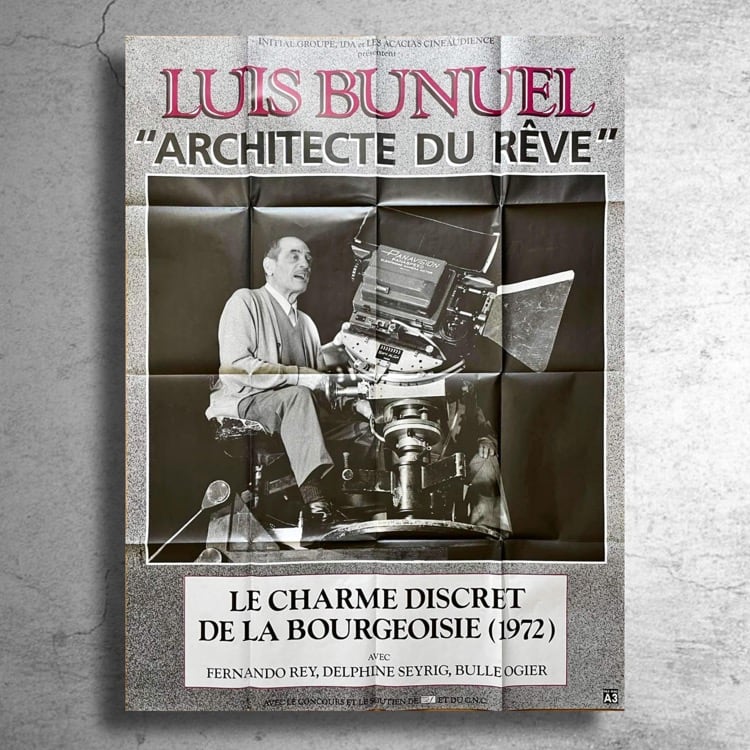 ルイス・ブニュエル監督映画『ブルジョワジーの秘かな愉しみ』フランス版特大ポスター
