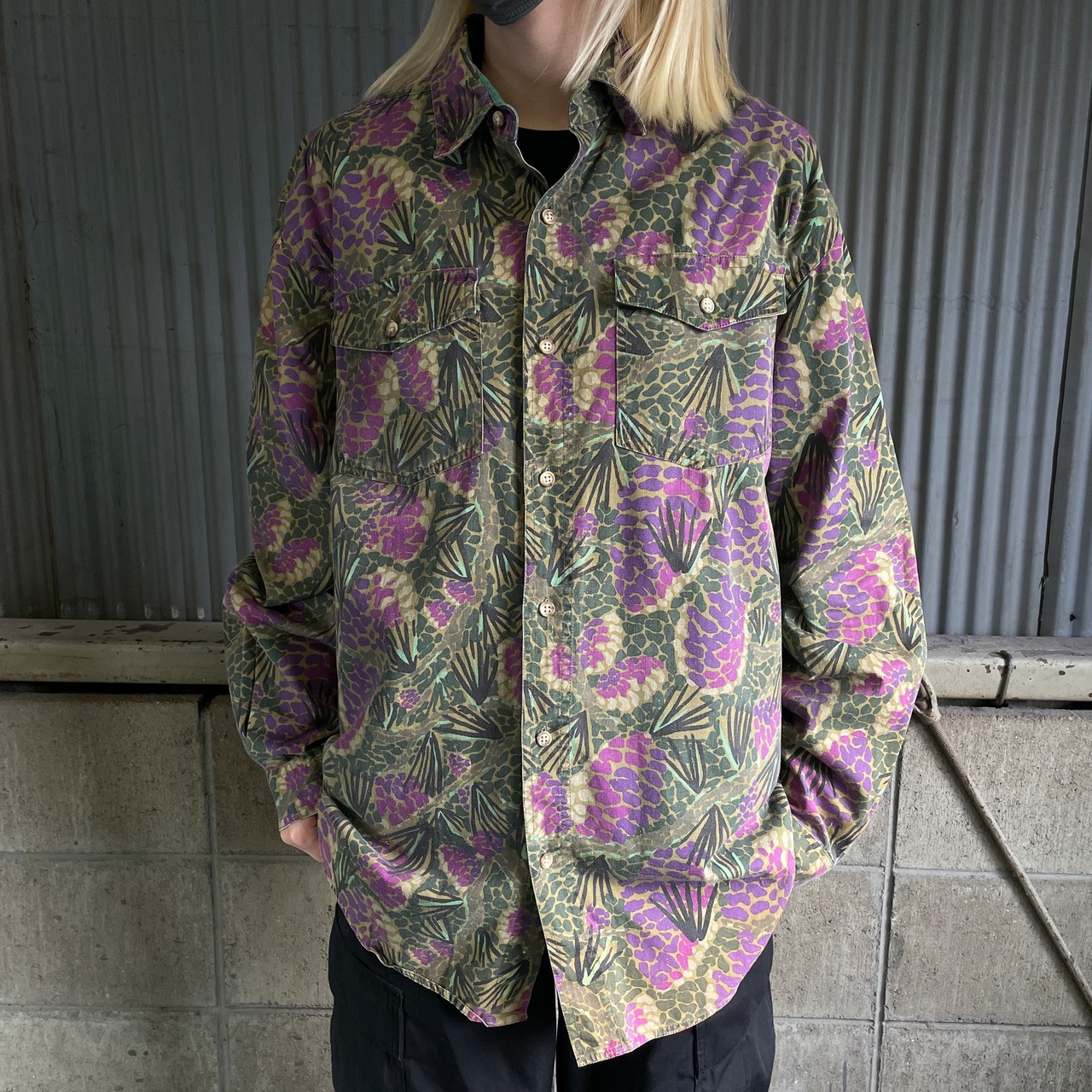 90年代 Royal Robbins ロイヤルロビンズ ボタニカル 花柄 アウトドア 