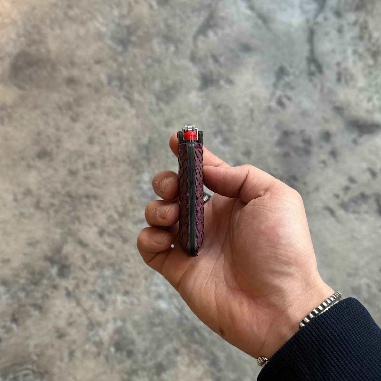 【限定商品】ライターケース アイレット マットパイソン