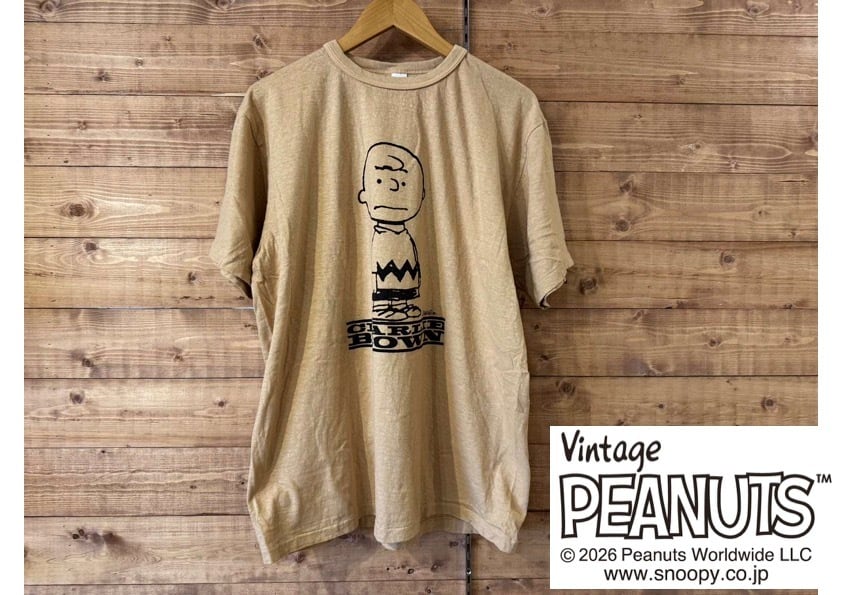 WAREHOUSE ピーナッツ Tシャツ カフェオレ CHARLIE BROWN WAREHOUSE ピーナッツ Tシャツ カフェオレ CHARLIE BROWN WAREHOUSE