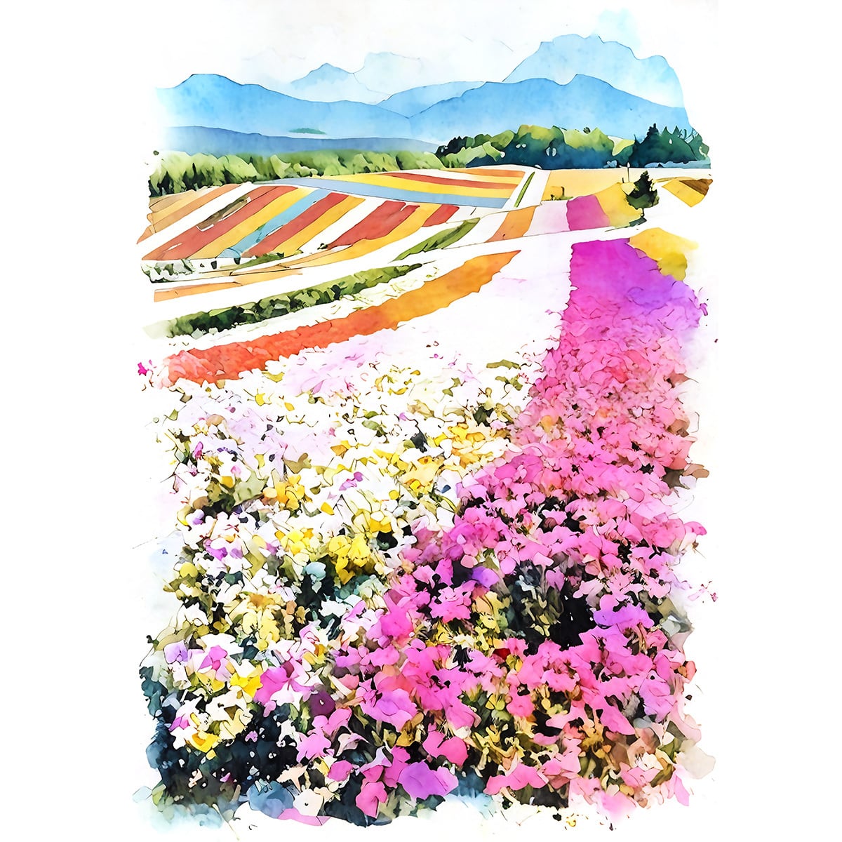 高山彩花、「街」、希少画集の額装画、四季、風景、人気作品 53f6018285894332b394e1b4c469b7