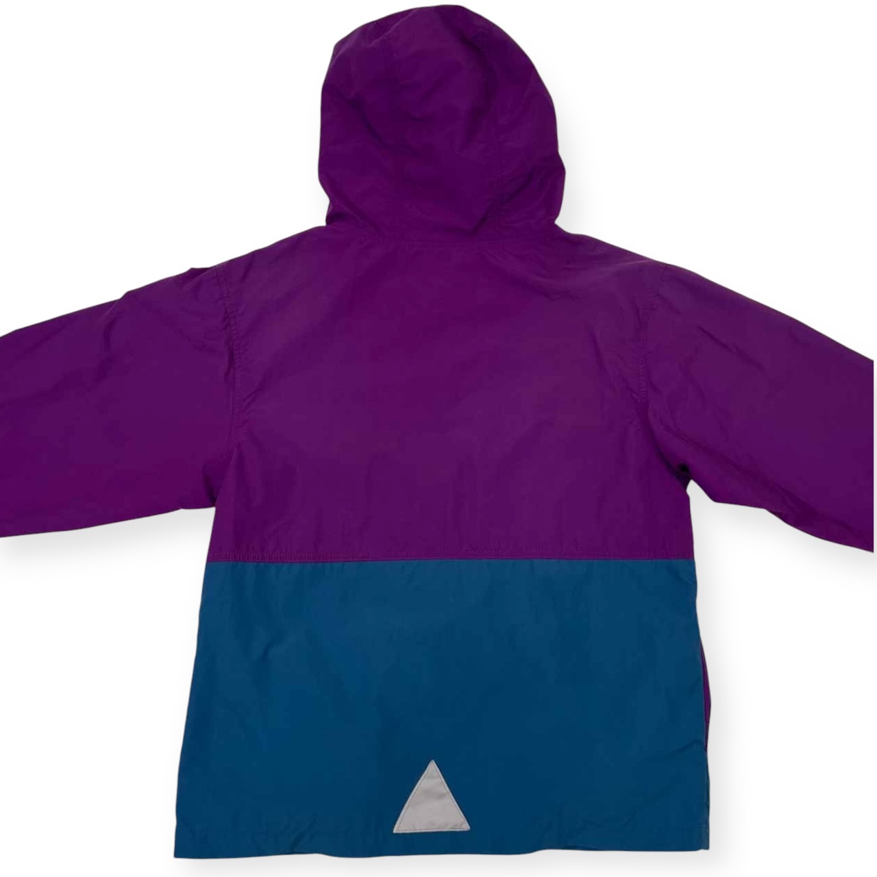 80s 90s L.L.Bean エルエルビーン ナイロン アノラックパーカー プルオーバーシャツ L/パープル×ブルー KIDS ビンテージ
