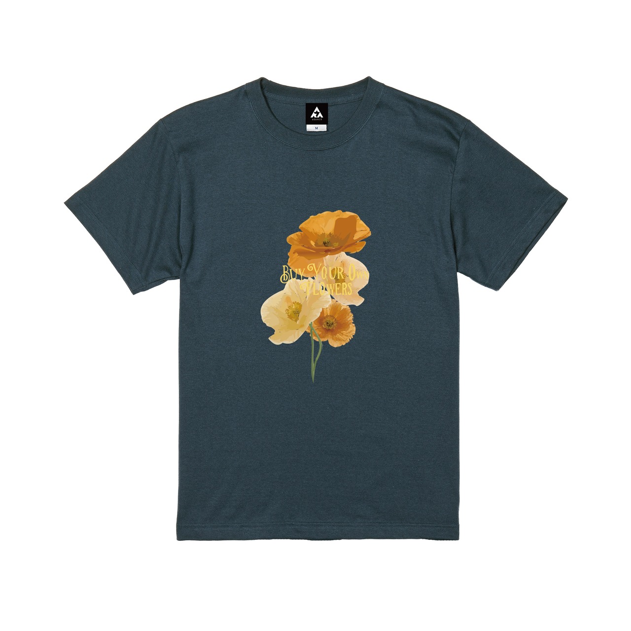 BYOF poppy TEE [スレート]