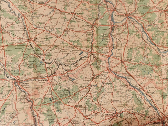 フランスの古い地図【Bourgogne, Morvan, Nivernais】