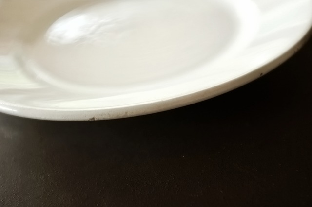 1897s~ Badonviller 白さの満月と白さのプレートd バドンヴィレ アンティーク