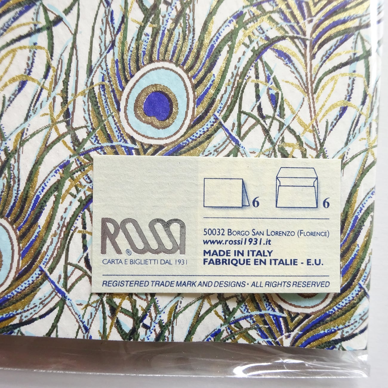 グリーティングカードセット イタリア製 ROSSI wallet ファイル入り 3