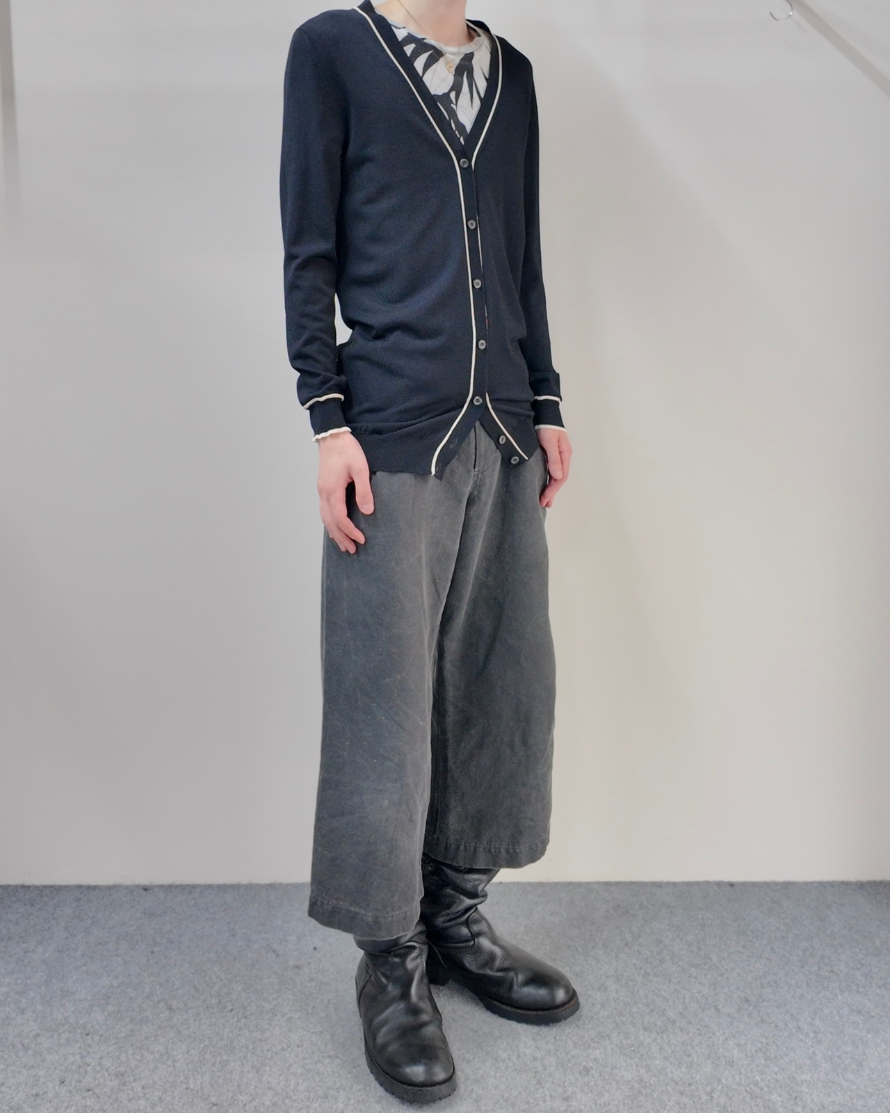 【2014/SS PRADA】piping long cardigan
