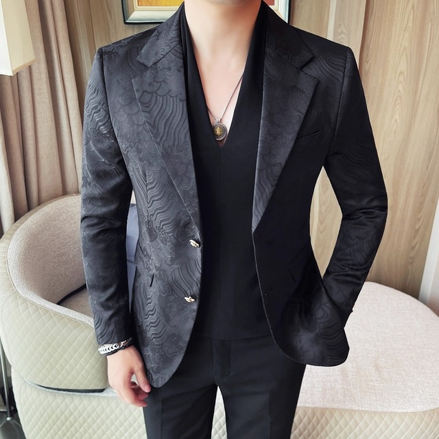 ジャカード柄テーラードジャケット 1color OJ0592