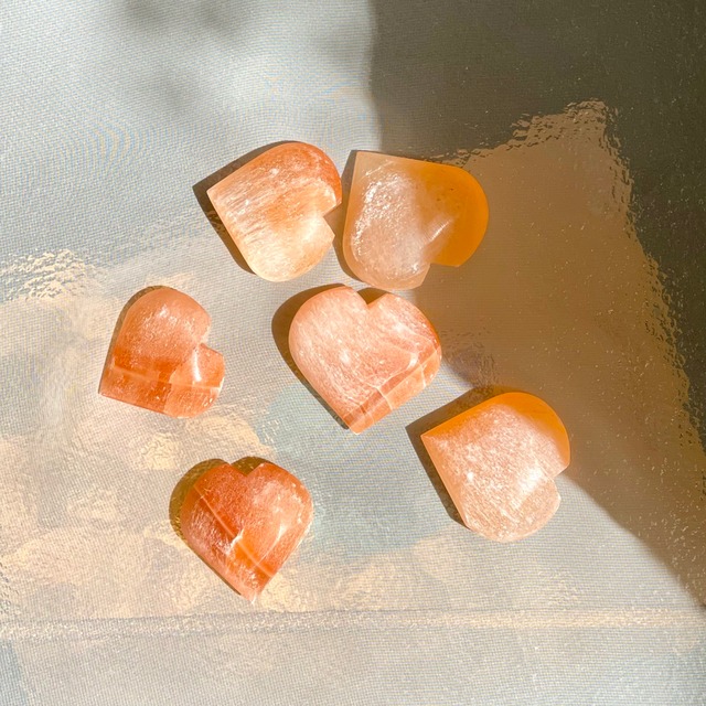 HEART Orange Selenite