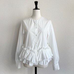 〈SELECT〉ペプラムチュールブラウス 908220