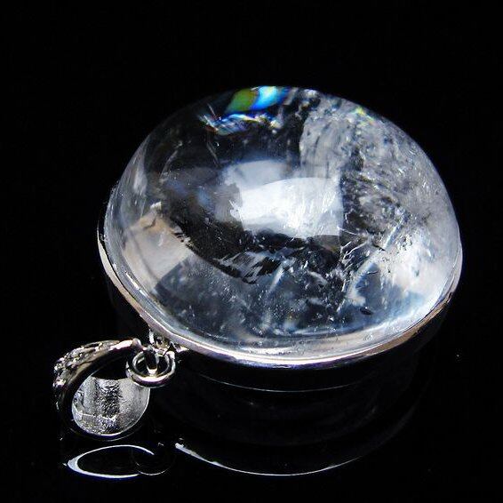 アイリスクォーツ 水晶 ペンダント 虹入り 一点物 [M便 1/20] 112-12393