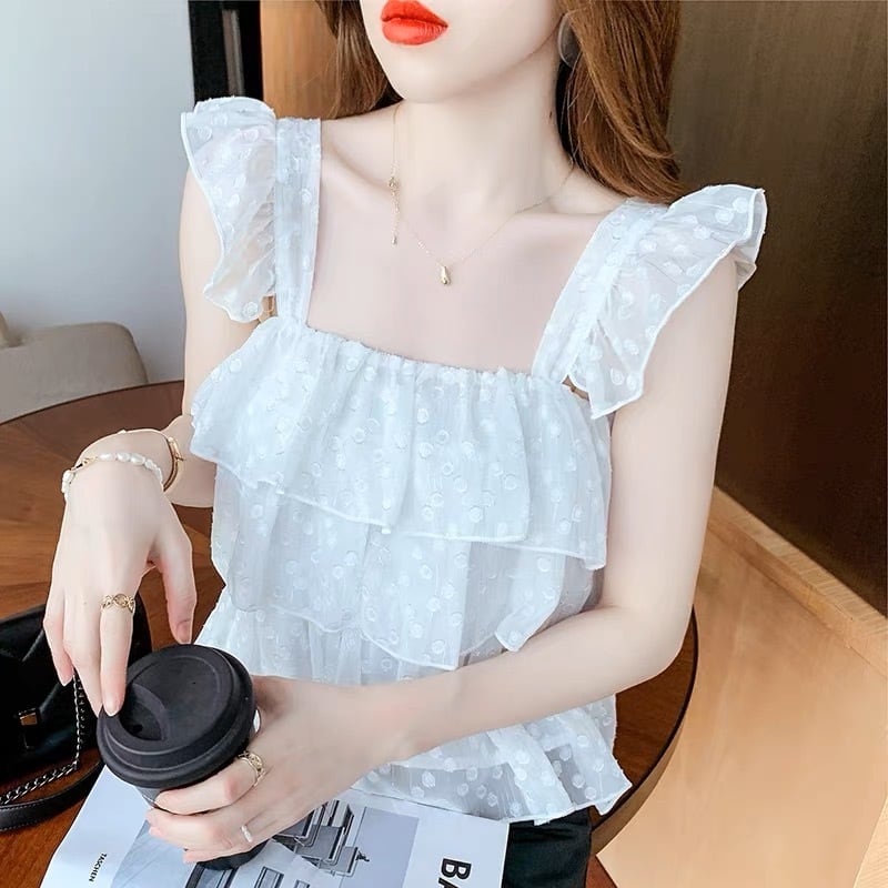 フリルキャミソールG124CNO0007 | liberal style. - 韓国