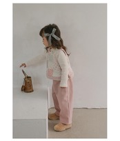 韓国子供服 / 26winter / puella FLO / ステッチリボンヘアピン / キッズ / 冬服 *FREE*