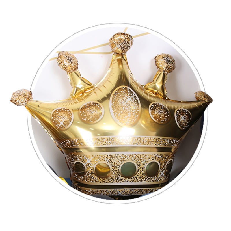 王冠と数字のセット 誕生日の飾り付け 数字 ナンバーバルーン 特大