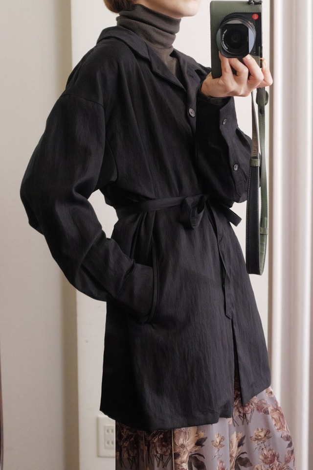 shirt tunic jacket black