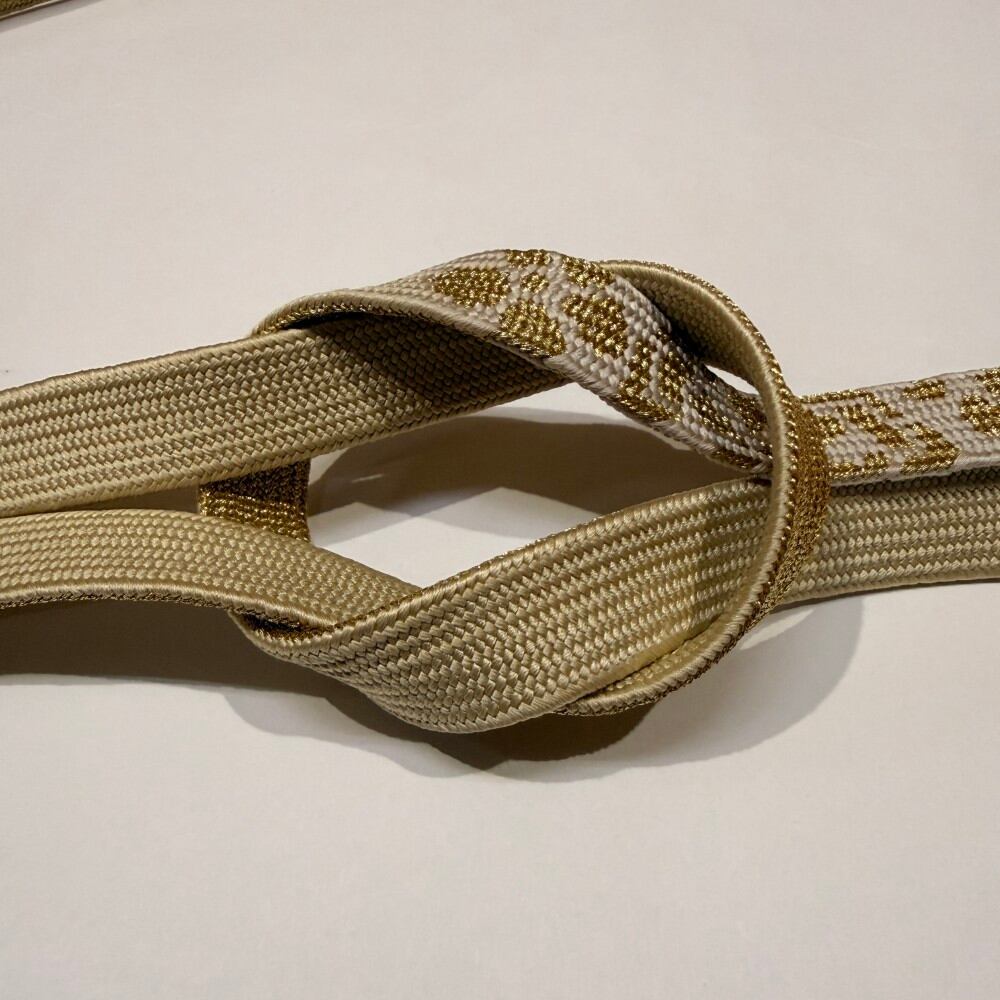 帯締め 新品 帯締め 帯〆 高麗組 手組み帯締め 平組 クリーム 礼装用 訪問着 色無地 正絹 絹100% 和装小物 6525