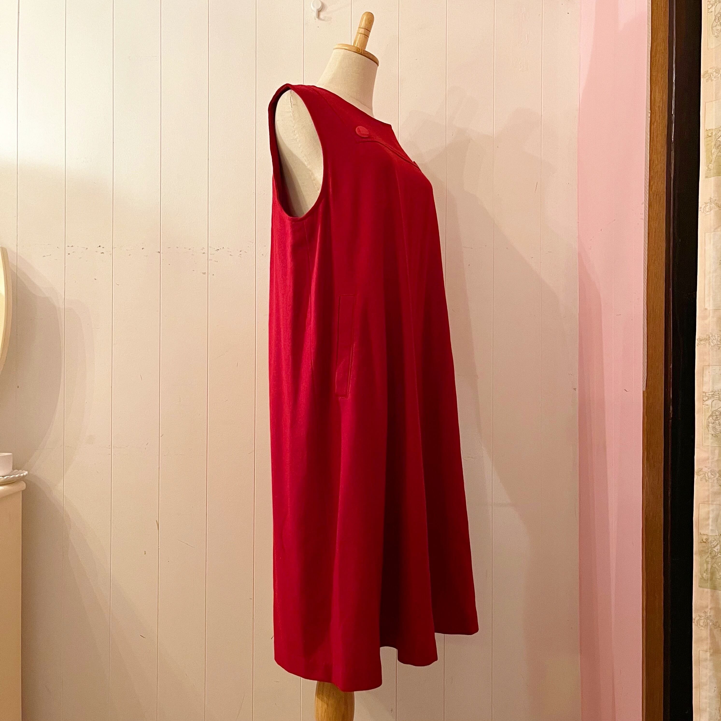red button wool jumper skirt
