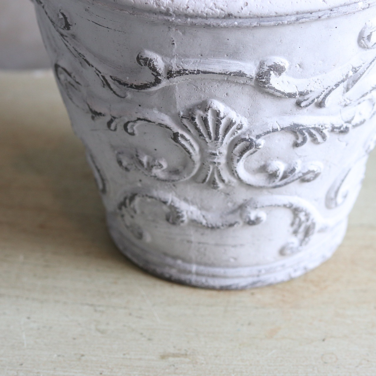 植木鉢　ランソーポット　陶器　アンティーク調　シャビーシック　オシャ