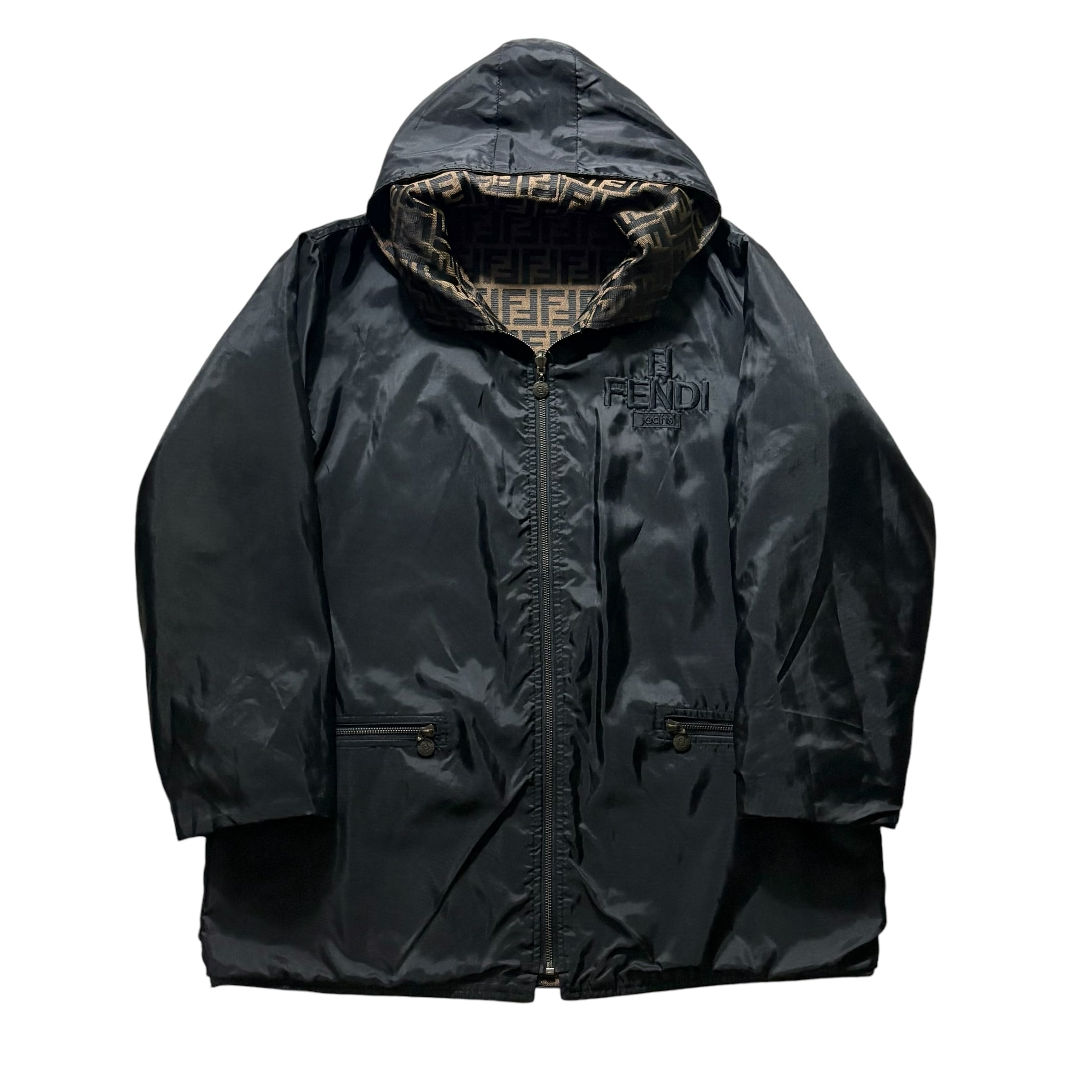 vintage FENDI reversible hooded coat | NOIR ONLINE