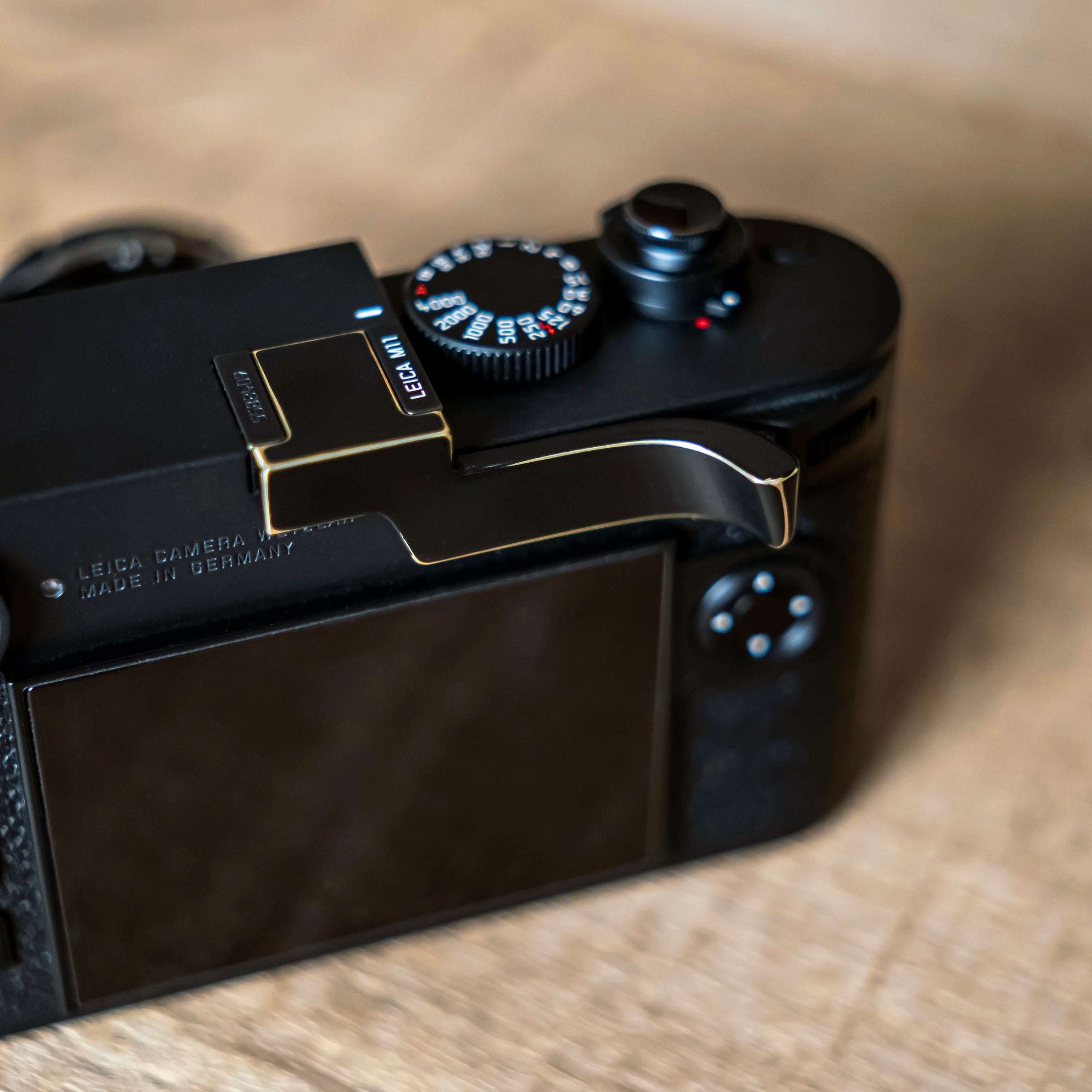 サムレスト M ブラックペイント -Irregular Edition-【 for Leica M10