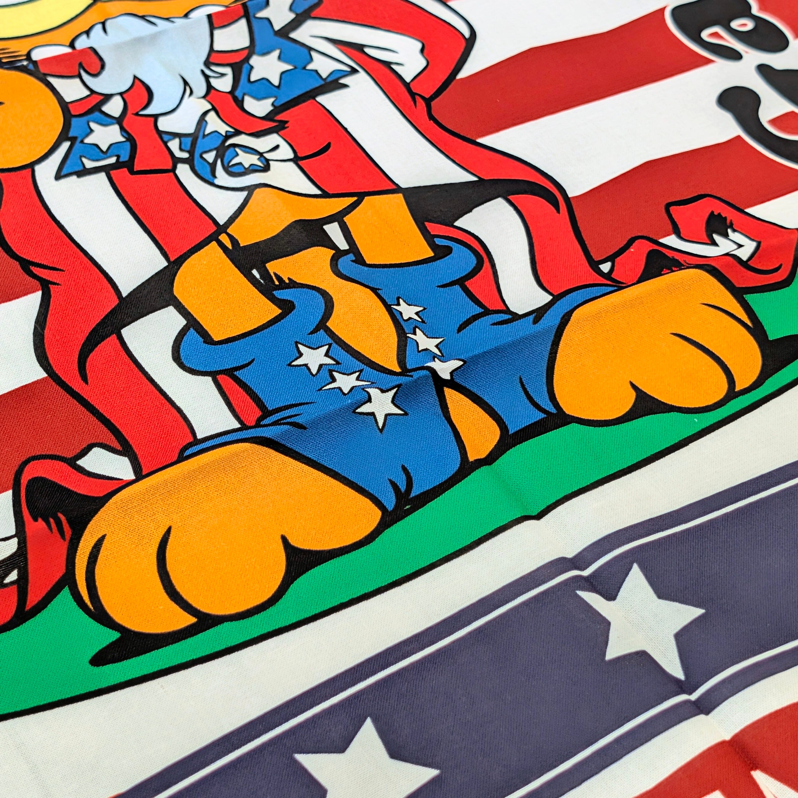 ✨️鞄などのアクセントにも✨️【 Garfield ( ガーフィールド ) 】『 アメリカン！ 』バンダナ / ランチクロス 〚アメリカン雑貨 アメトイ〛