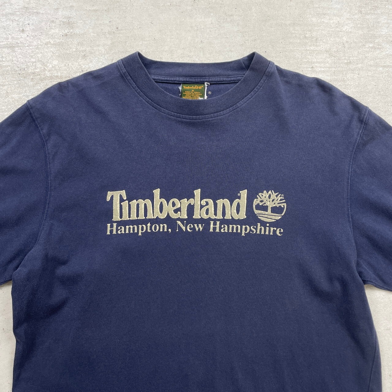 90年代 Timberland ティンバーランド ロゴプリント ロンT メンズM 古着 