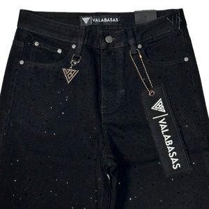 VALABASAS「"Convince" Baggy Pants Jet Black」