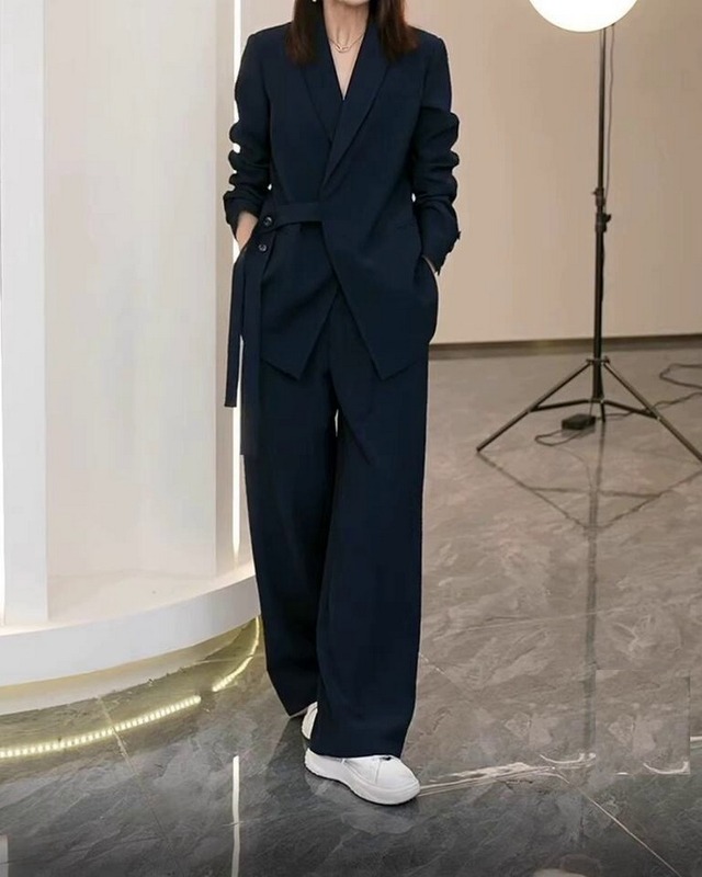 リラックスワイドスーツツーピース 4color A0549