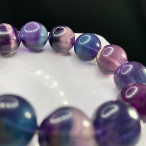 18 大玉☆濃いグラデーションフローライト ブレスレット