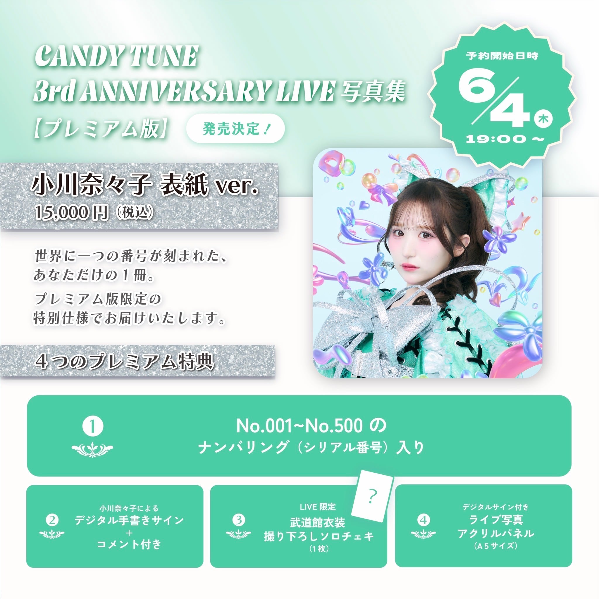 在庫残りわずか※【PREMIUM版】CANDY TUNE 3rd ANNIVERSARY LIVE写真集