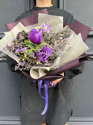 花束purple S