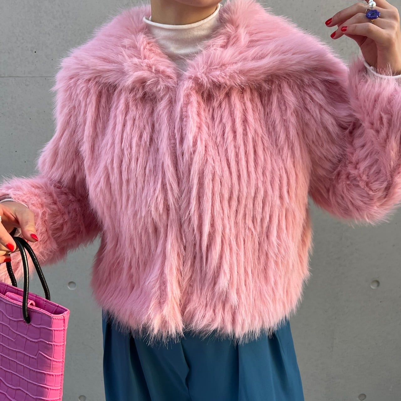 ビッグカラーファーコート_LN01732 | lanan(ラナン)