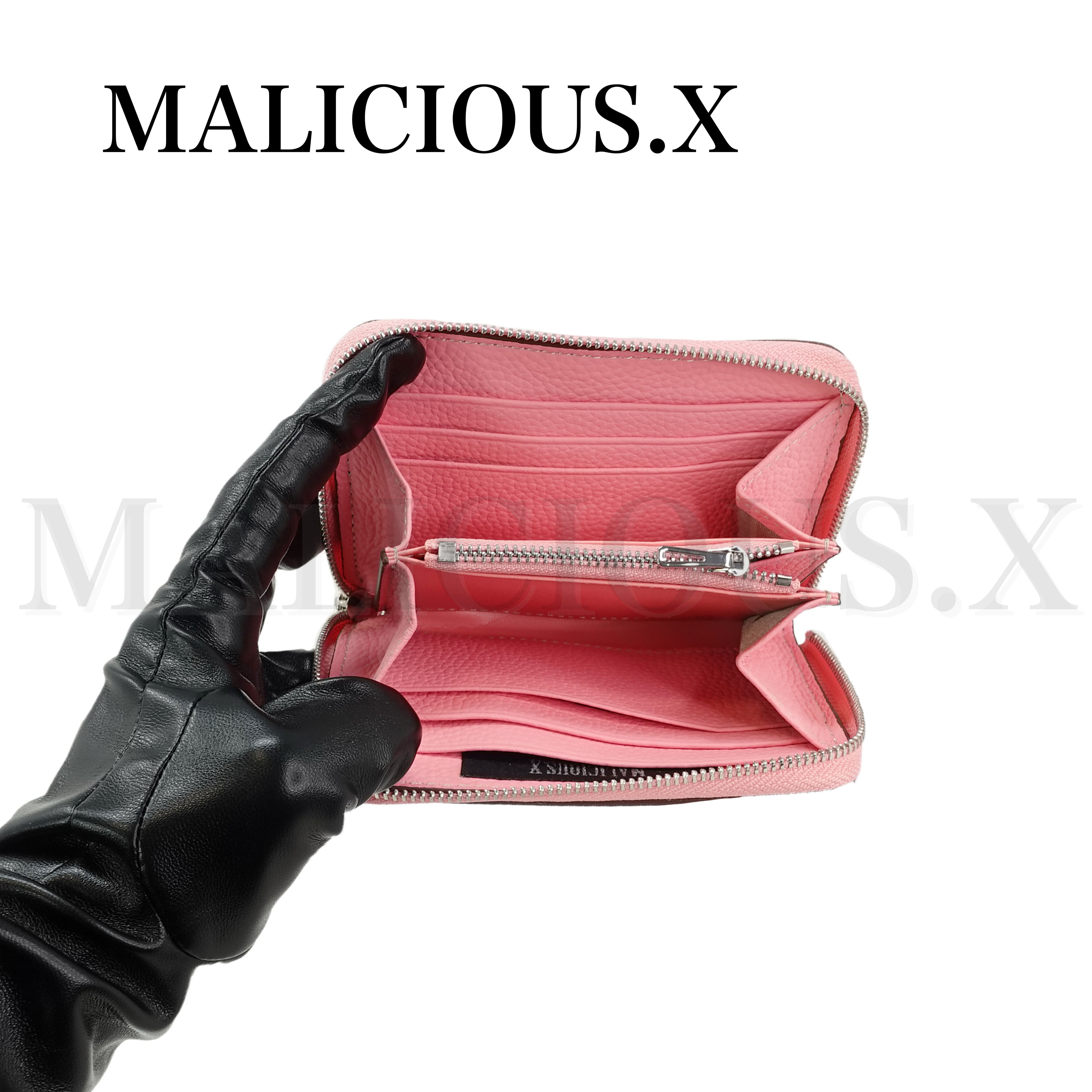 Heart eye folding wallet（Light Pink)/Albino Pink | MALICIOUS.X
