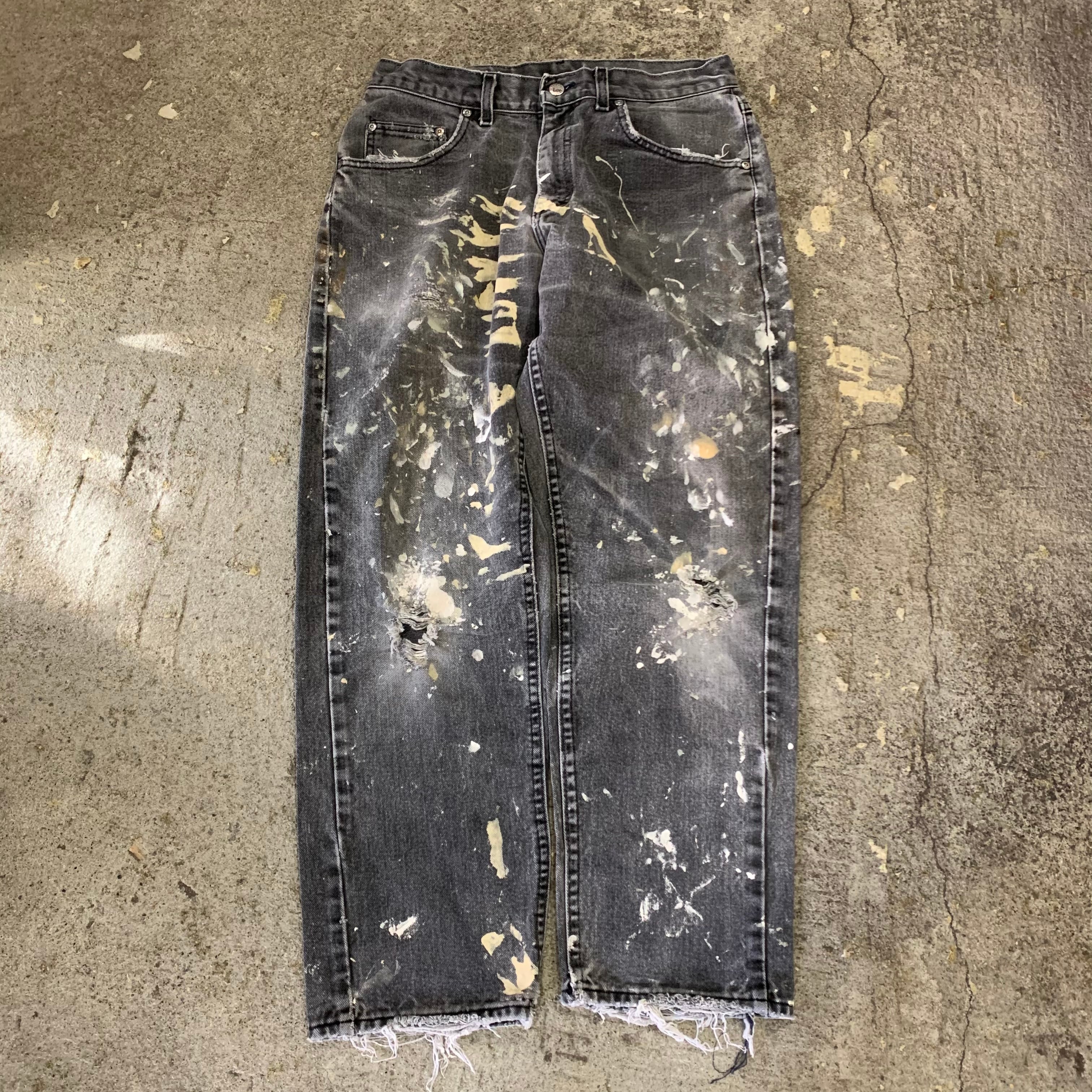 90s Lee RIVETED paint denim pants | What'z up