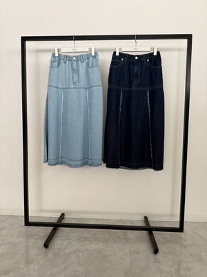 【ご予約】 Fit and Flare Denim Skirt【boutiqueordinary】