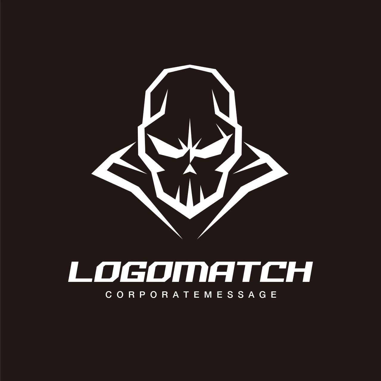 強靭なスカルのロゴ