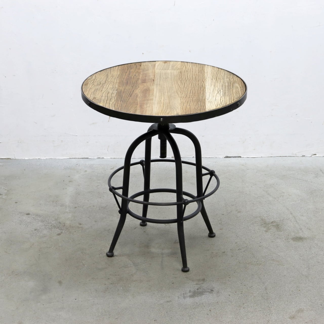 CRASH GATE Knot antiques バッカス 昇降 ラウンドテーブル ダイニング 円型 円卓 アイアン 無垢材 クラッシュゲート 1 RCT24188