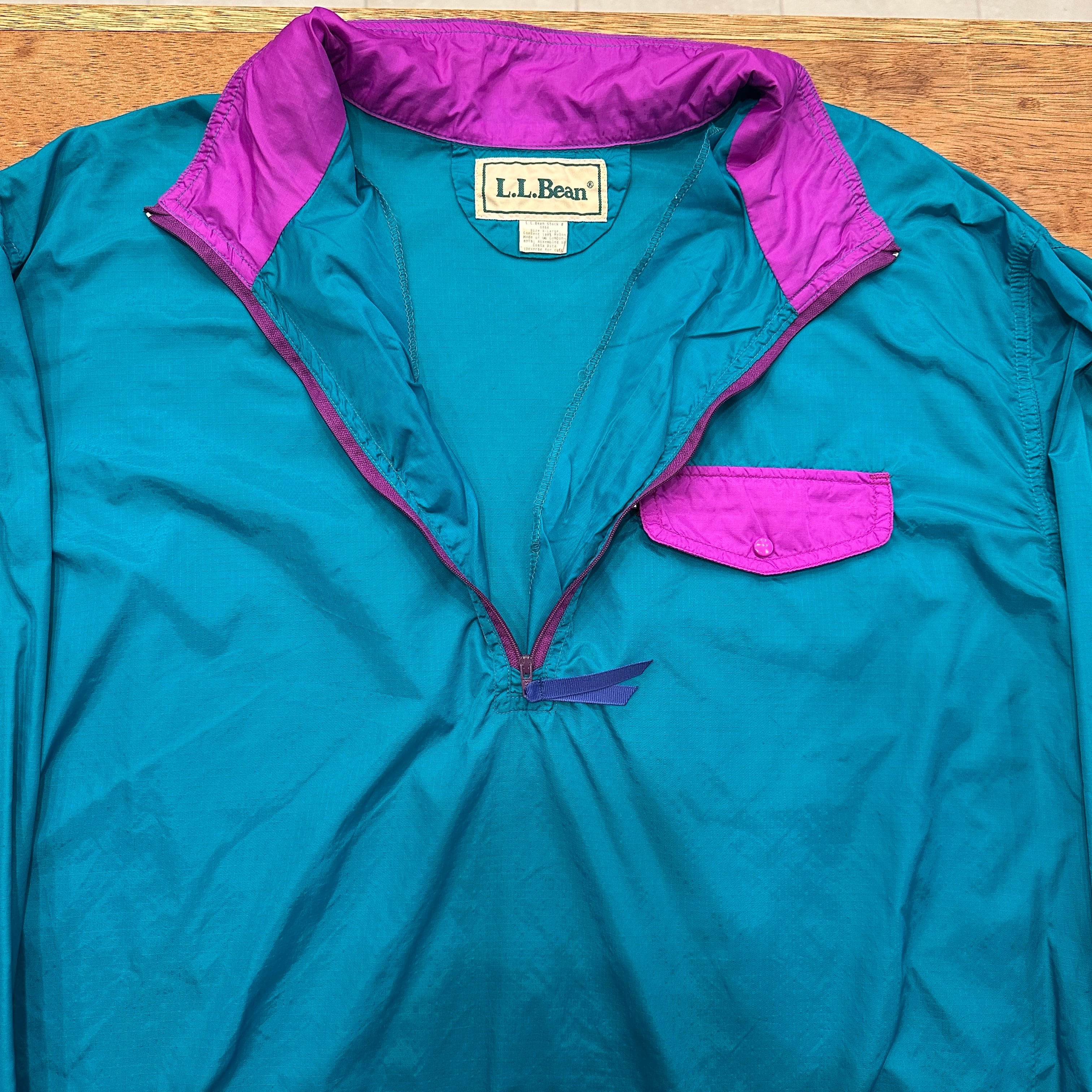 90S LL BEAN NYLON P/O JACKET XL ⑧ | safarionline