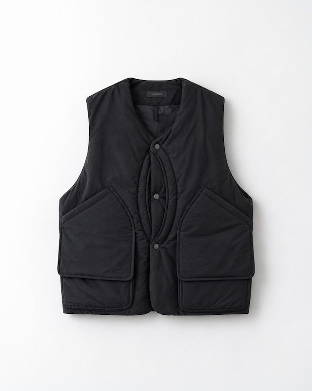 roundabout 8pocket Padded Vest BLACK