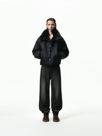 BOOGOOVOGUE Noble Fur Stand Collar Jacket