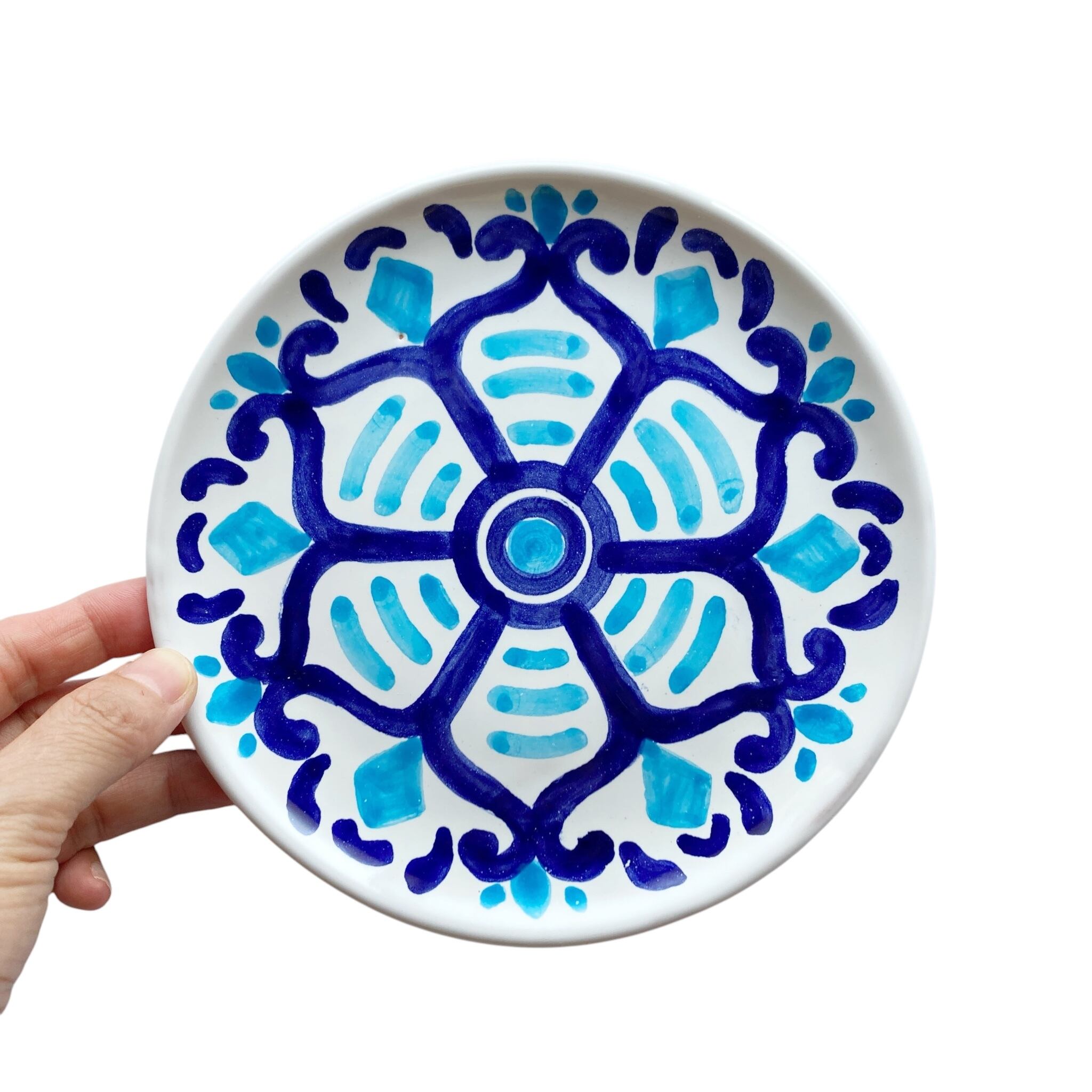 4p set] プレート(S) 16cm マヨリカ焼き リゾート気分 イタリア陶器