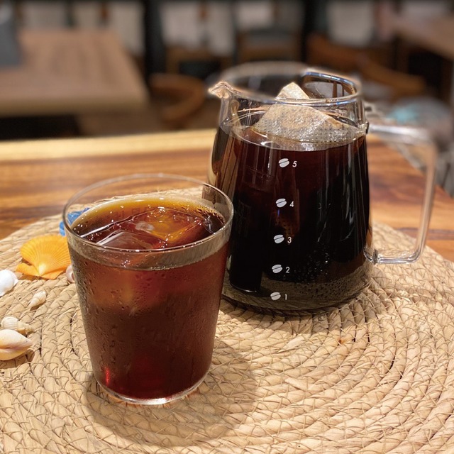 【サマーギフト】水出し湖水コーヒー＆バターケーキ（5個）セット