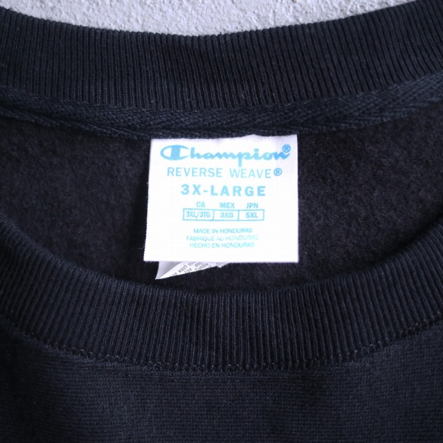 "Champion" XXXL super over silhouette one point wappen sweat