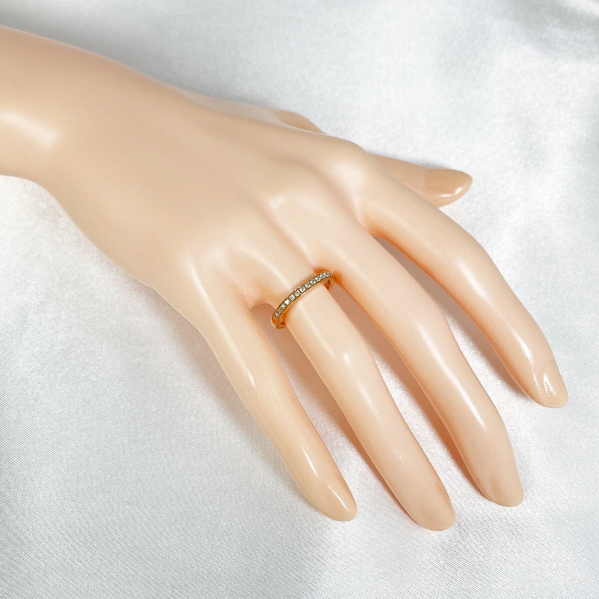 ポンテヴェキオ ダイヤモンド0.14ct リング　K18 ハーフエタニティ 楽天市場】ポンテヴェキオ リング ハーフエタニティの通販 K18