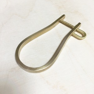 flat bar keyholder Brass FB-3.0x6.0/素地_曲げ加工