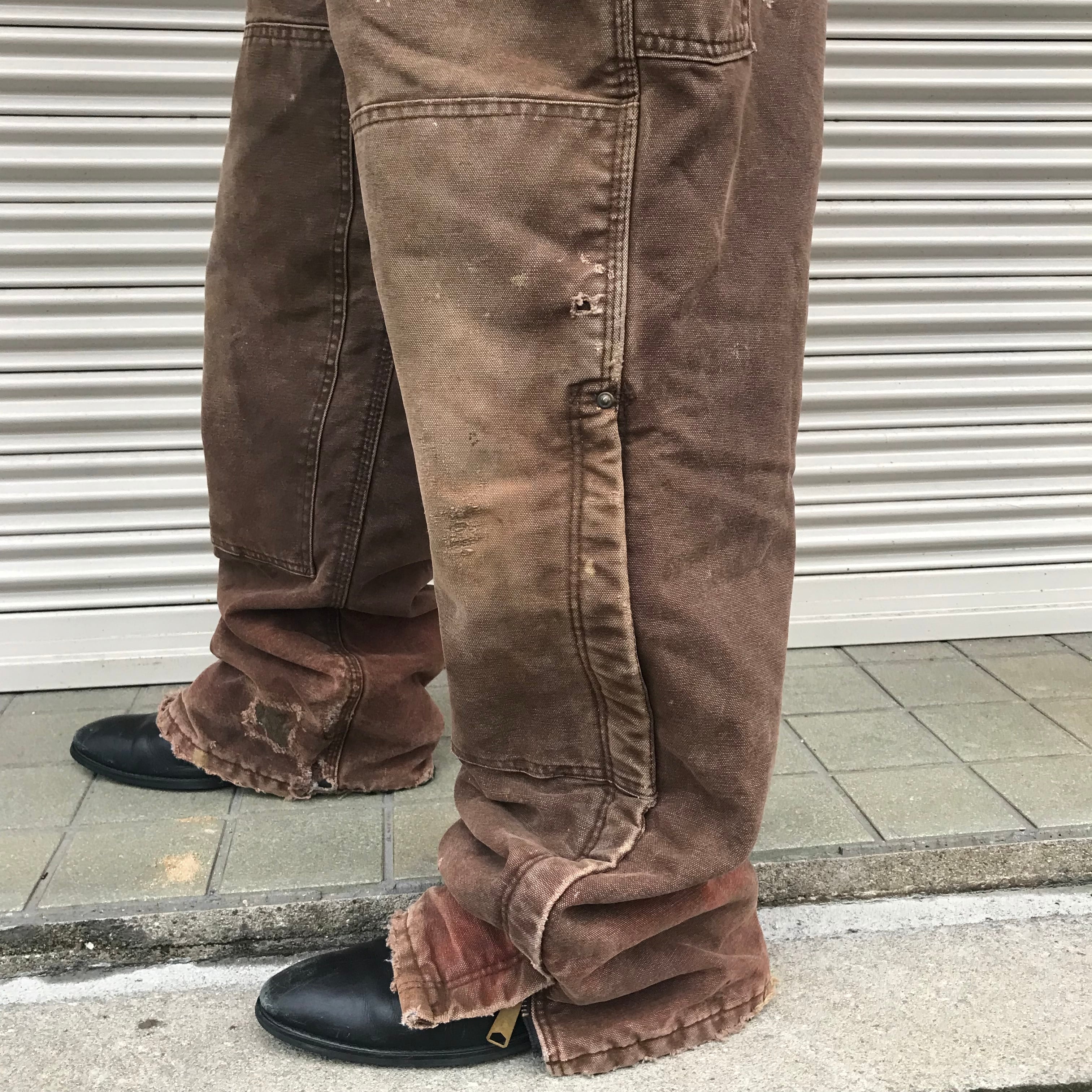 90s USA製 Carhartt カーハート ダック生地 オーバーオール ワーク 