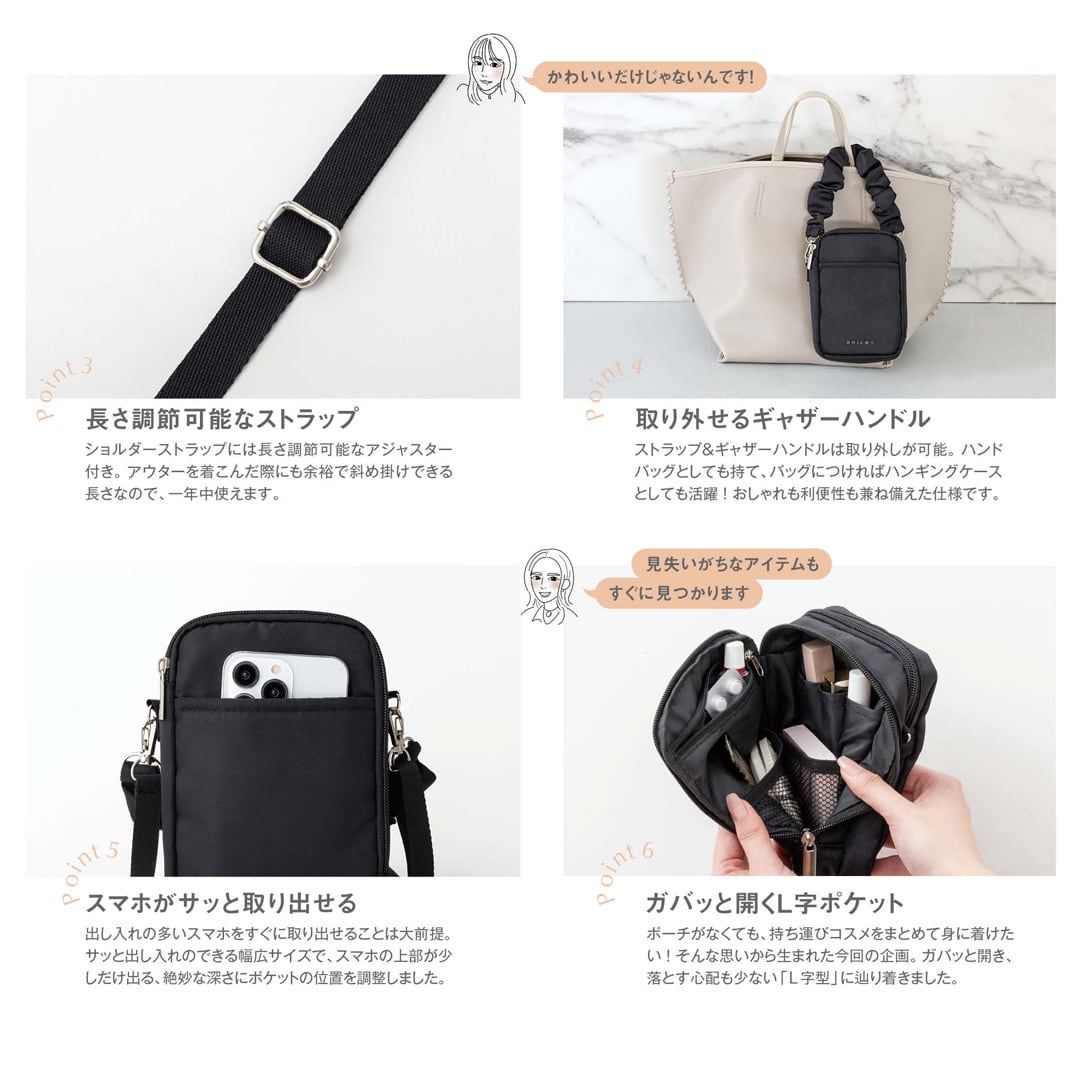 ZUBORA SMARTPHONE SHOULDER BAG | PAY ID
