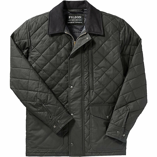 FILSON Men's Quilted Mile Marker Jacket Dark Navy