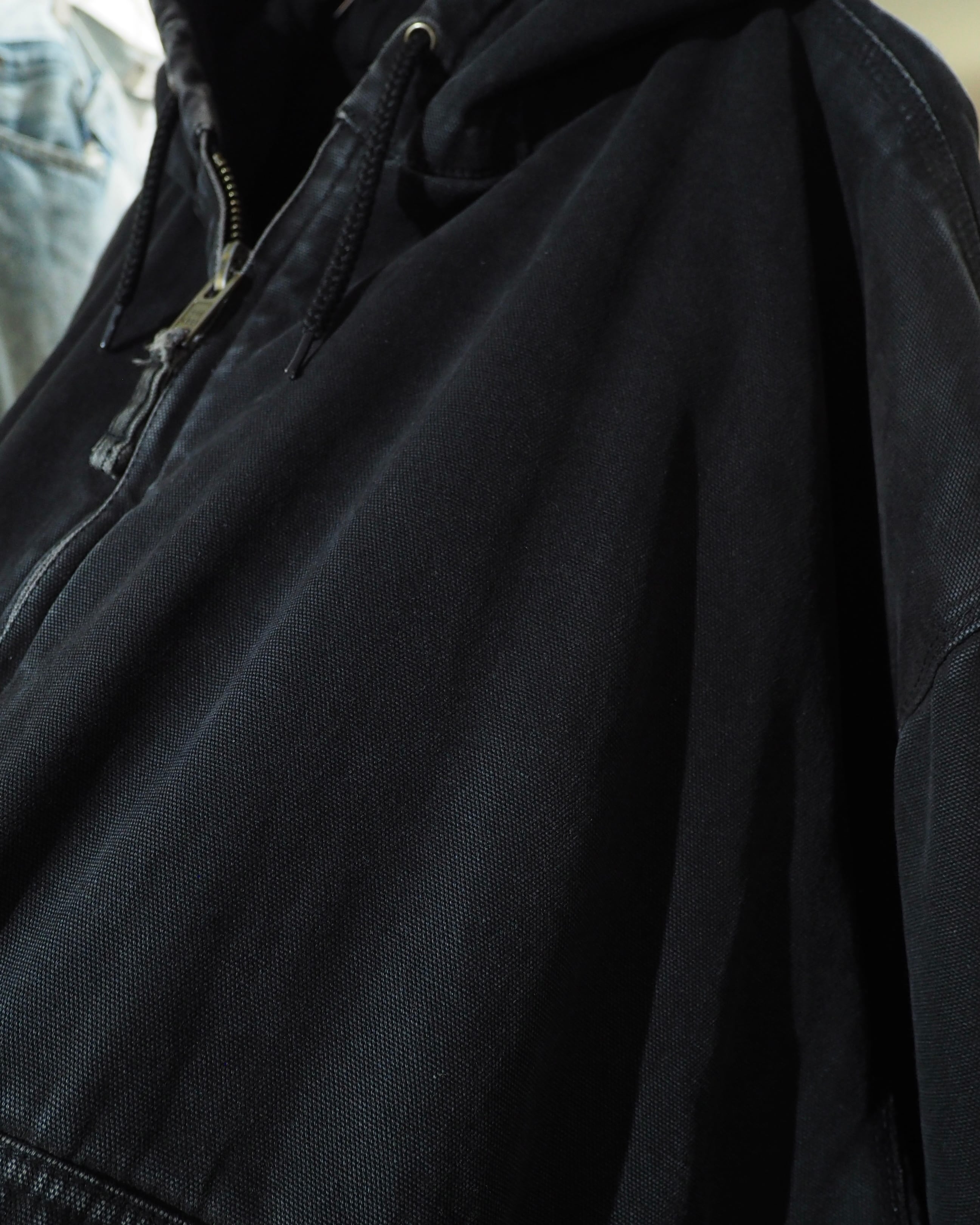 " Special - 墨黒 " Beautiful Fade × Aging Vintage Loose Active Jacket